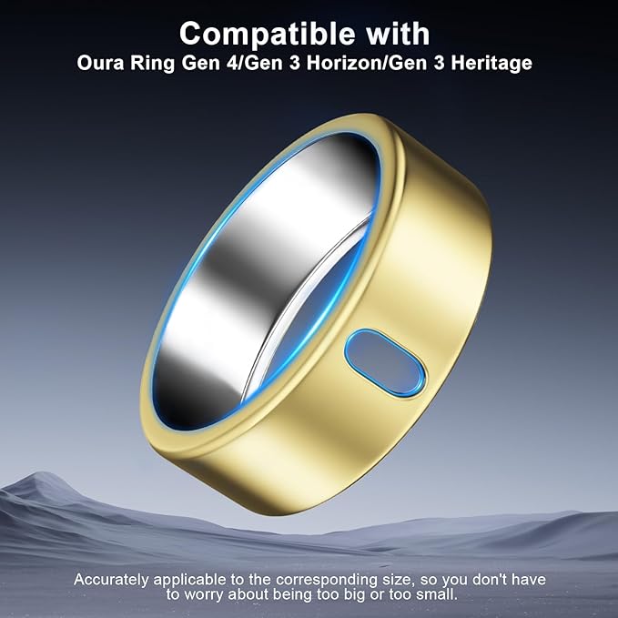 5 Pack Cover Compatible with Oura Ring Gen 4/Oura Ring Gen 3 Horizon/Heritage, Surport Charging with Cover on, Anti-Scratch TPU Protector for Oura Rings Accessories Women Men (Size 13)