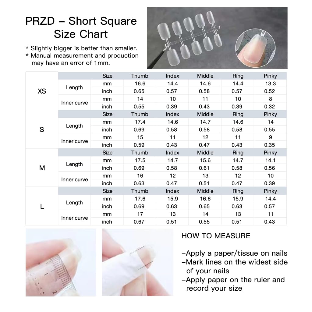 [GLORS] Purely Handmade Short Press On Nails | SCSbutterfly - Artistic Fake False Nail Tips with Butterfly | Salon Quality Cat-eye Nail Art in Short Square 10 pieces(XS, SS)