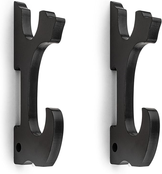 Sword Holder Wall Mount 2-Tier Hook Katana Holder Adjustable Display Hanger for Samurai Sword Tanto Rapier light saber Cosplay Blade Tanjirou Demon Slayer Weapon Rack