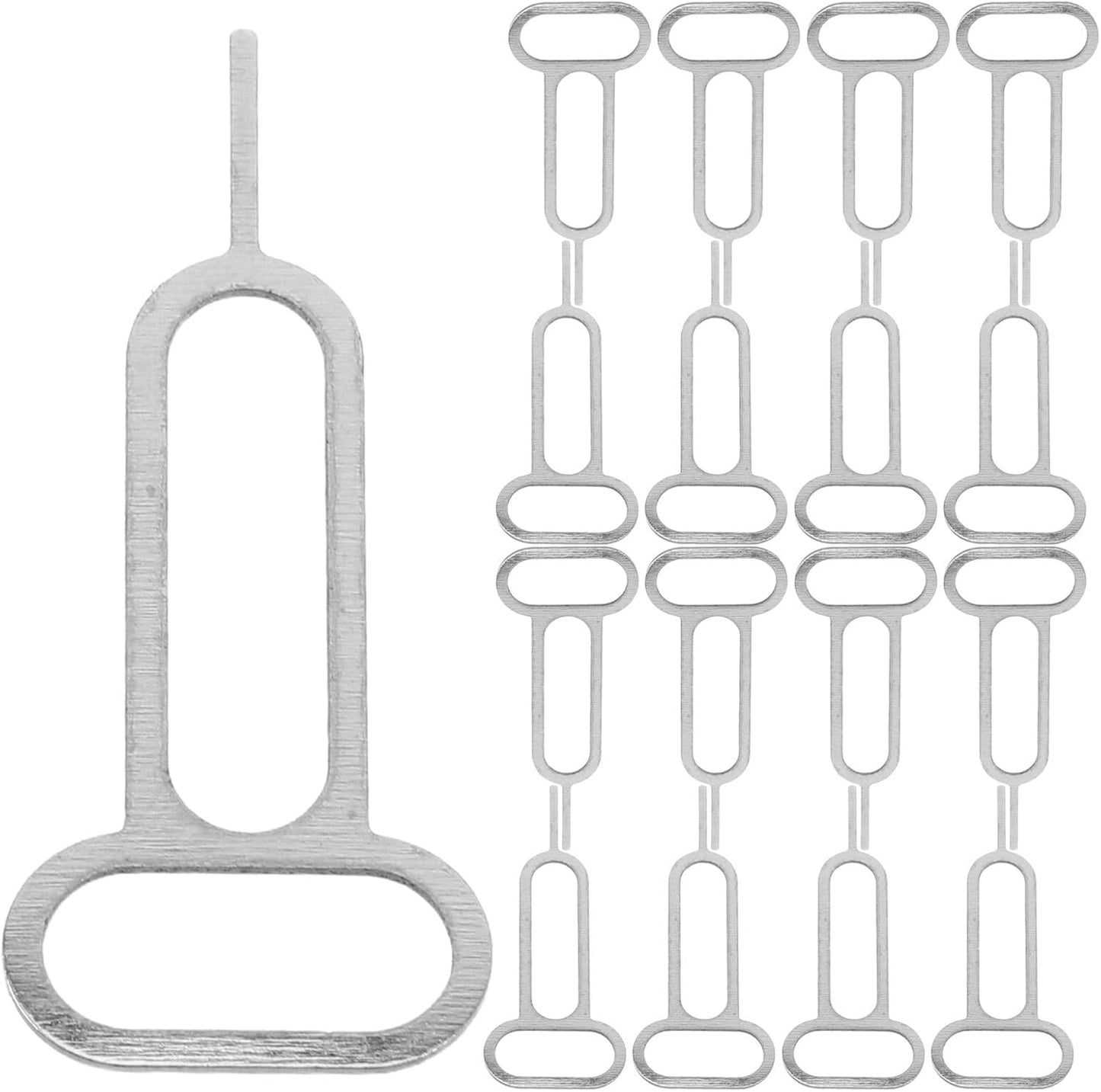 300pcs Set Homoyoyo Sim Card Removal Pin Ejector Needle Stainless Steel Anti-Lost Cell Phone Tray Opening Tool