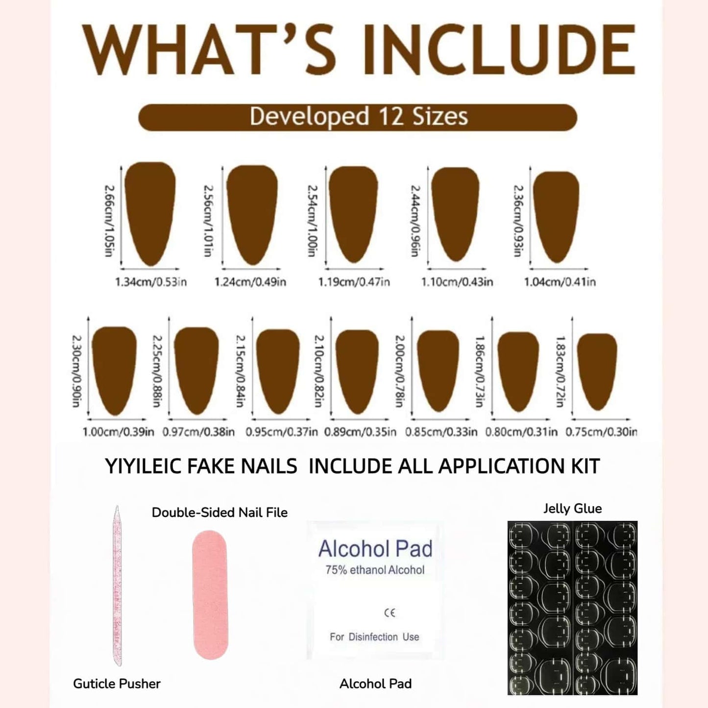 Polka Dot Press On Nails Almond Medium Fake Nails Black and White Polka Ladybird Dot Design Glossy Glue on Nails Spring Summer Nails Press on Reusable Full Cover Cute Acrylic Nail for Women 24 Pcs
