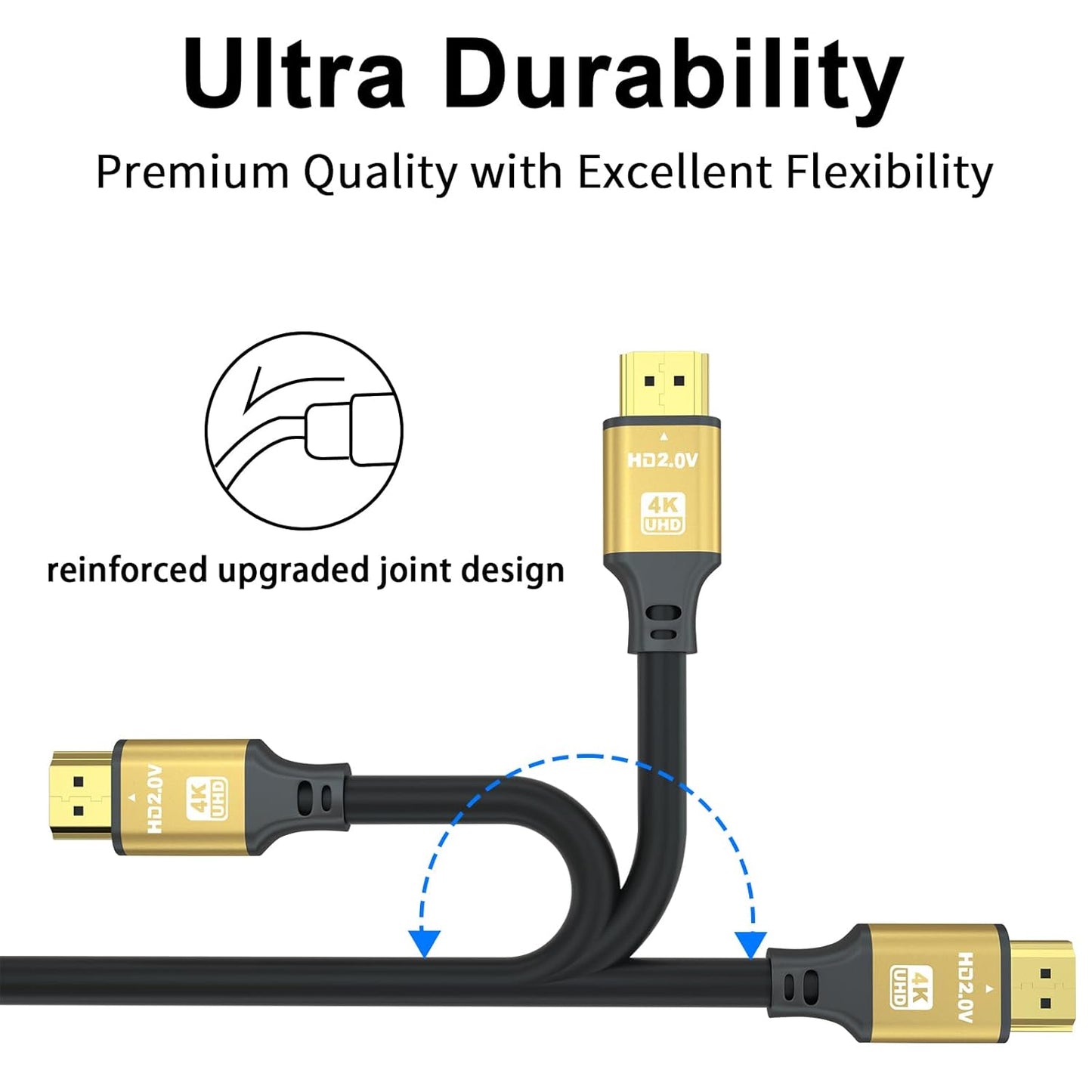 35FT, 4K@120Hz, 48 2.1 Long Hdmi Cable Gbps Ultra High Speed Hdmi Cord with Gold-Plated Connectors, Aluminum Shell