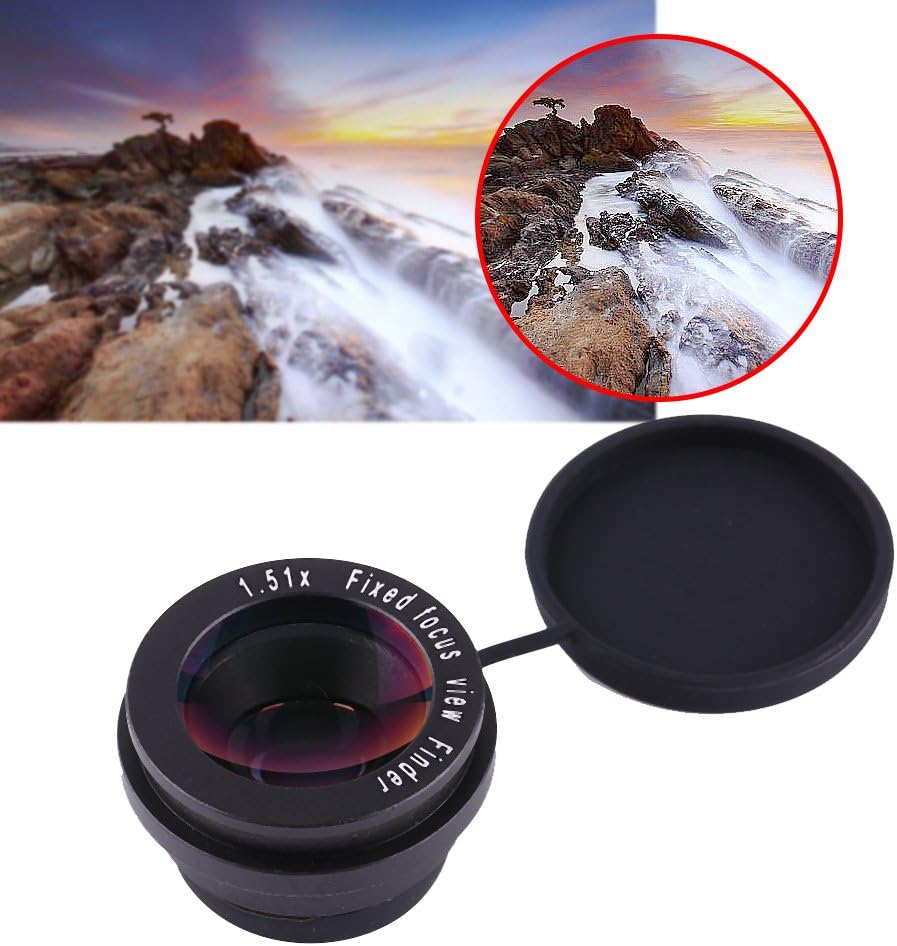 1.51X 15mm Magnifier Eyecup with Viewfinder, and Portable for Cameras. Easy Focus, Height, Good for Glasses Users