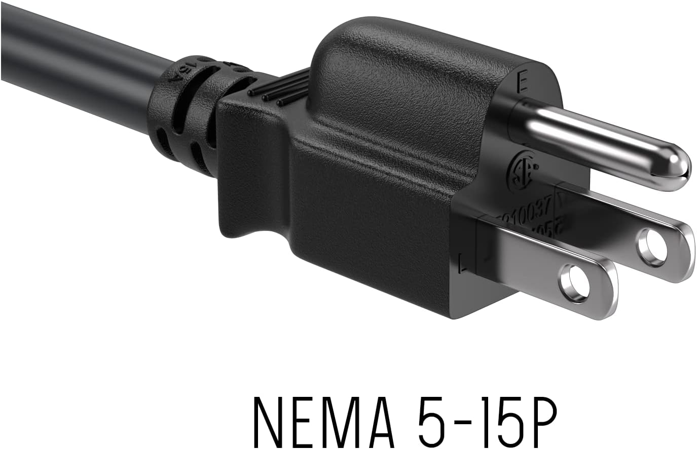 Cable Leader 15ft 14AWG 5-15P C13 3-Prong Computer Power Cord, NEMA to IEC AC Power Cable, Heavy Duty Replacement Power