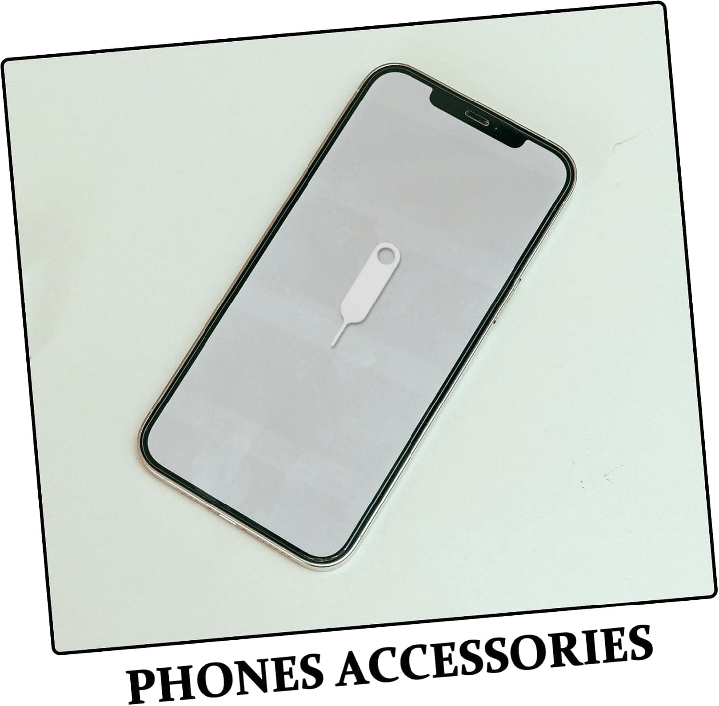 500pcs Gadpiparty Mobile Phone Sim Card Ejector Tool Durable Stainless Steel Pin for Removal Compact Design