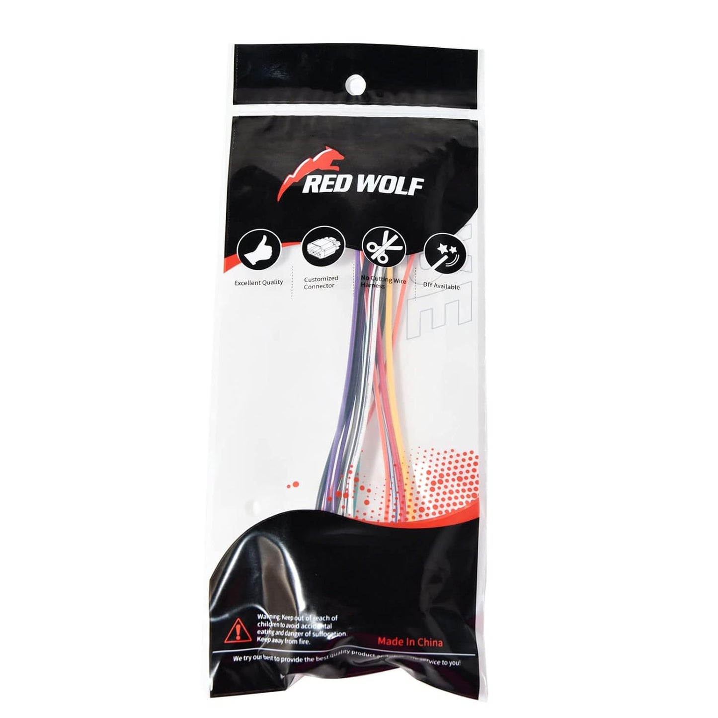 1999-2002 RED WOLF Car Radio Wiring Harness W/Wire Connector for GMC Chevy Chevrolet Sierra Suburban to Install