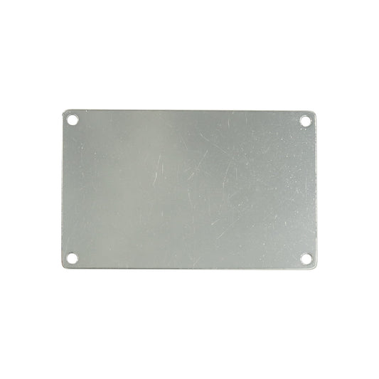 StayMax Metal Engraving Blank Stamping Blanks Stainless Steel Blank with 4 Holes 3.3 * 2.1 Inch (10 Pack)