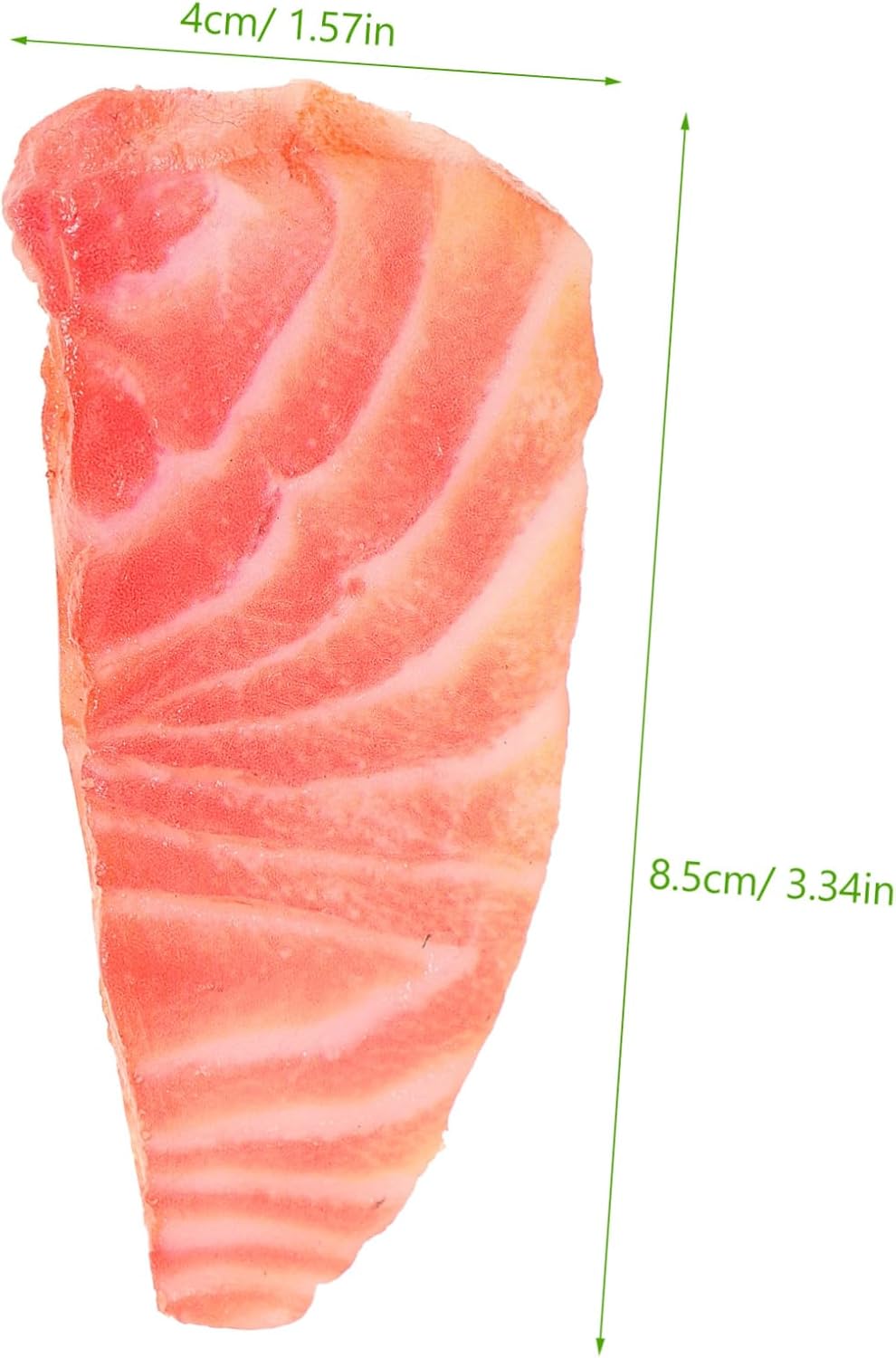 TOYANDONA Realistic Salmon Slice Model Lifelike Kitchen Decoration Prop for Home Supermarket and Restaurant Photography