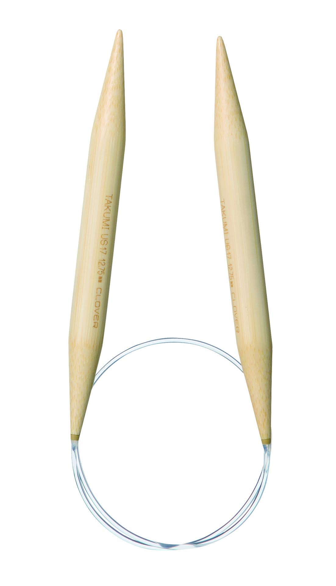 Clover 3016/24-17 No.17 Bamboo Circular Knitting Needles, 24"
