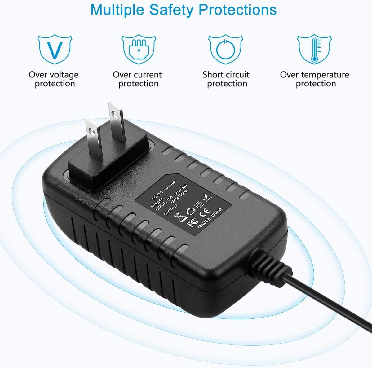 BestCH 12V HDP200 1080P 80 AC/DC Adapter for Mobile Pico Projector Portable Mini DLP LED Projector RGB Lumens Full Hd