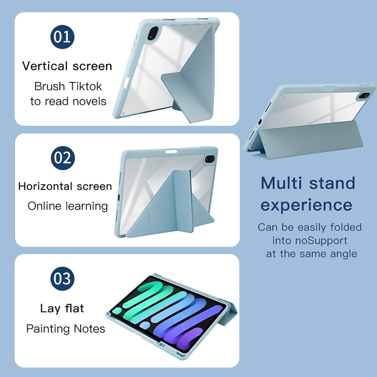 CXDFCDBS 11 2022 Tablet PC Bags Cases Sleeves Compatible With OPPO Pad Smart Tablet Cover Case,Slim Protective Folio