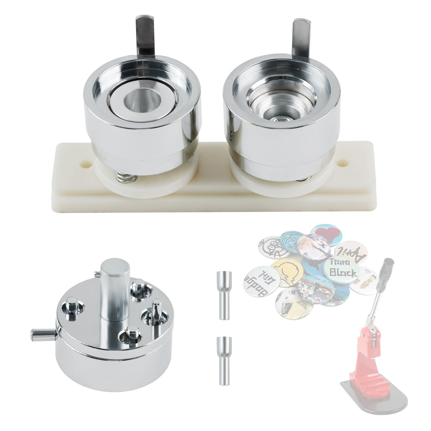 MK.Bear Button Maker Mold 32mm/1.25 inch, Replaceable Metal Mold for Button Maker Machine, DIY Button Press Machine Mold