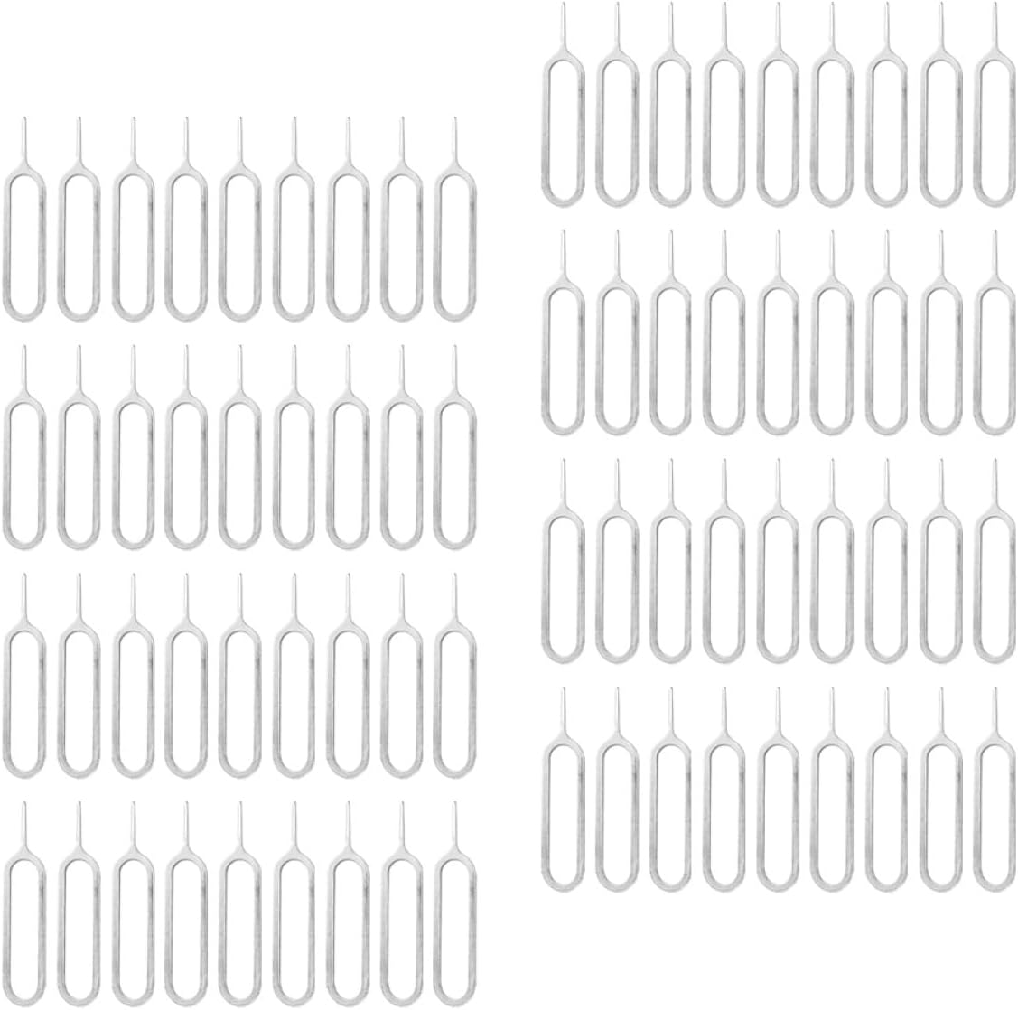 400pcs Beaupretty Sim Card Removal Pins Ejector Tool for Smartphones Universal Phone Sim Eject Pin Silver Metal