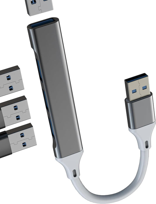 WASRUYI (4in1) 3.0 Multi USB Port Hub Card Reader to Laptop Adapter Pc MacBook Computer Extender Multiport Accessorie