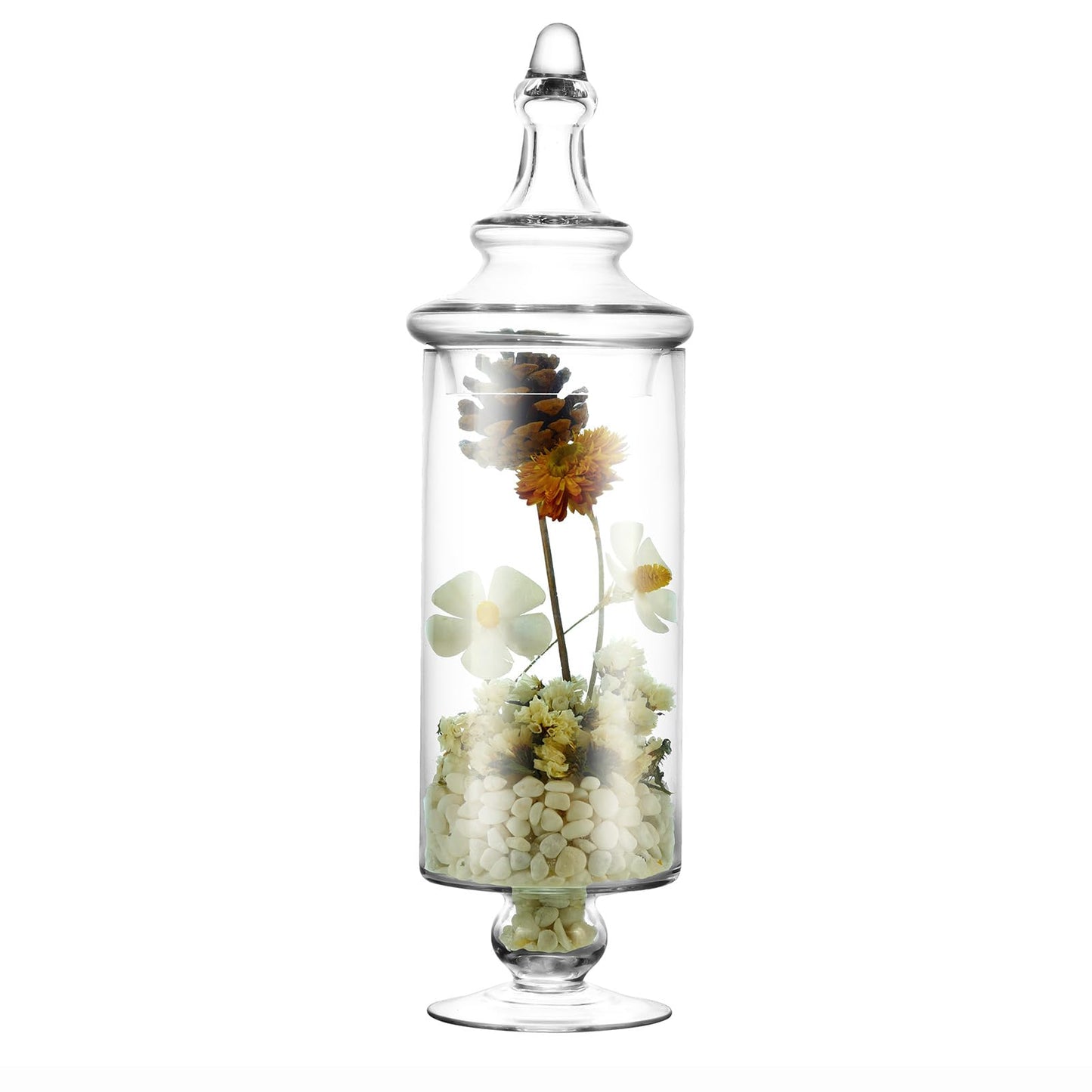 Apothecary Jars Glass Decorative Candy Jars,Candy Buffet Display, Elegant Storage Jar, Decorative Wedding Candy Organizer Canisters with Lids
