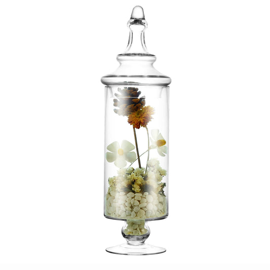 Apothecary Jars Glass Decorative Candy Jars,Candy Buffet Display, Elegant Storage Jar, Decorative Wedding Candy Organizer Canisters with Lids