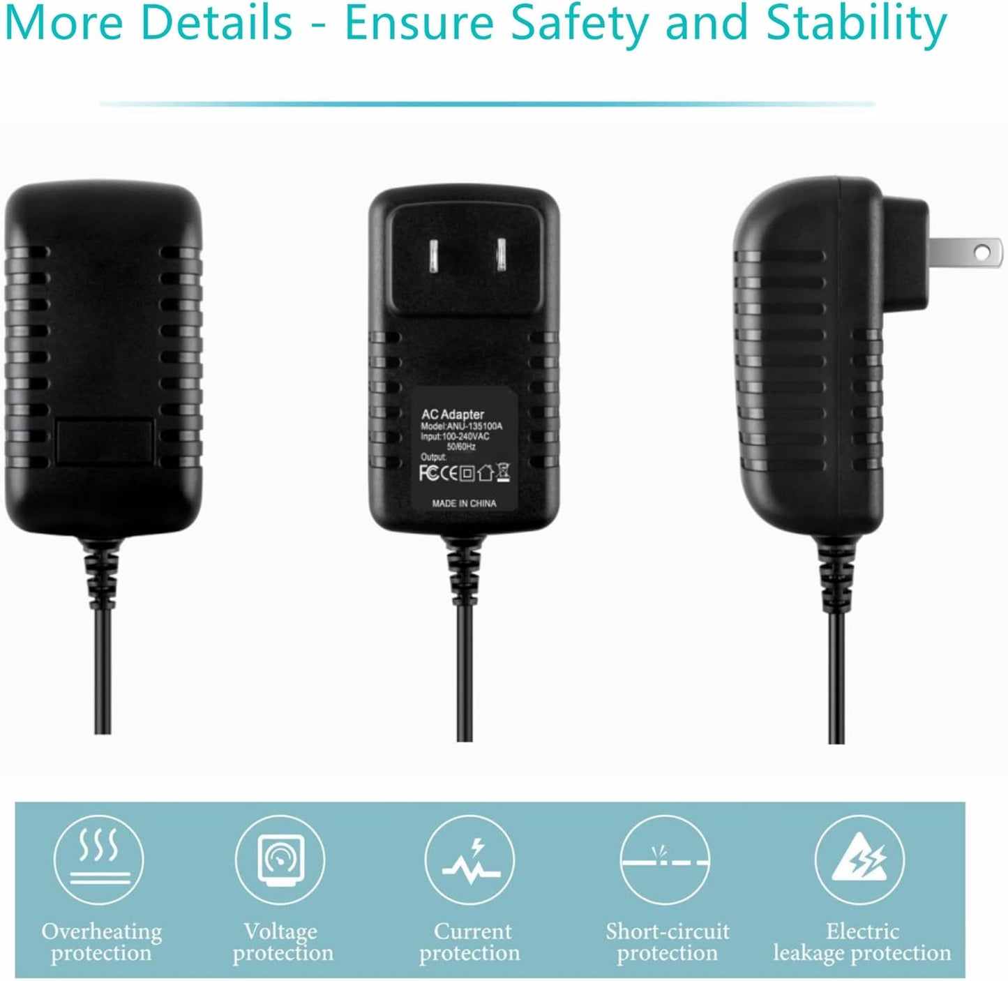 Dysead SDR-5300 16 AC/DC Adapter Compatible with Channel DVR Digital Video Recorder Power Supply Cord Cable PS Charger
