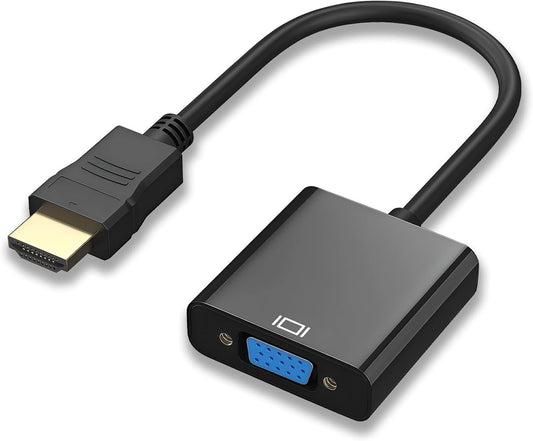 Wanme HDMI to VGA Adapter, High-Speed HDMI to VGA Converter Adapter (Male to Female) for Computer, Laptops, PC