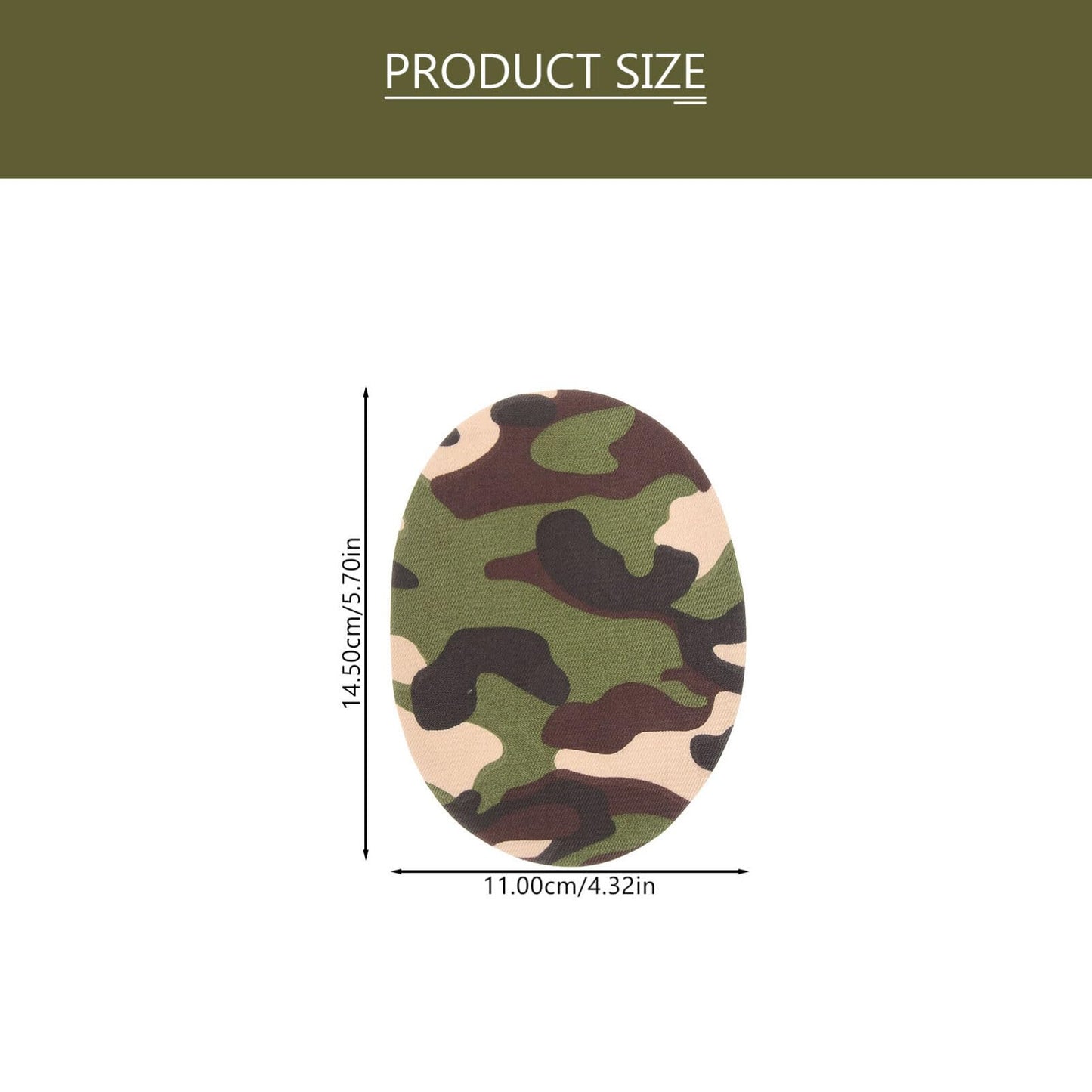 VILLCASE 10pcs Camo Iron On Patches for Clothes, Fabric Camouflage Repair Patches for Holes, Iron-on Knee & Elbow Patch for Jeans, Jackets, Pants (5.7" x 4.3")