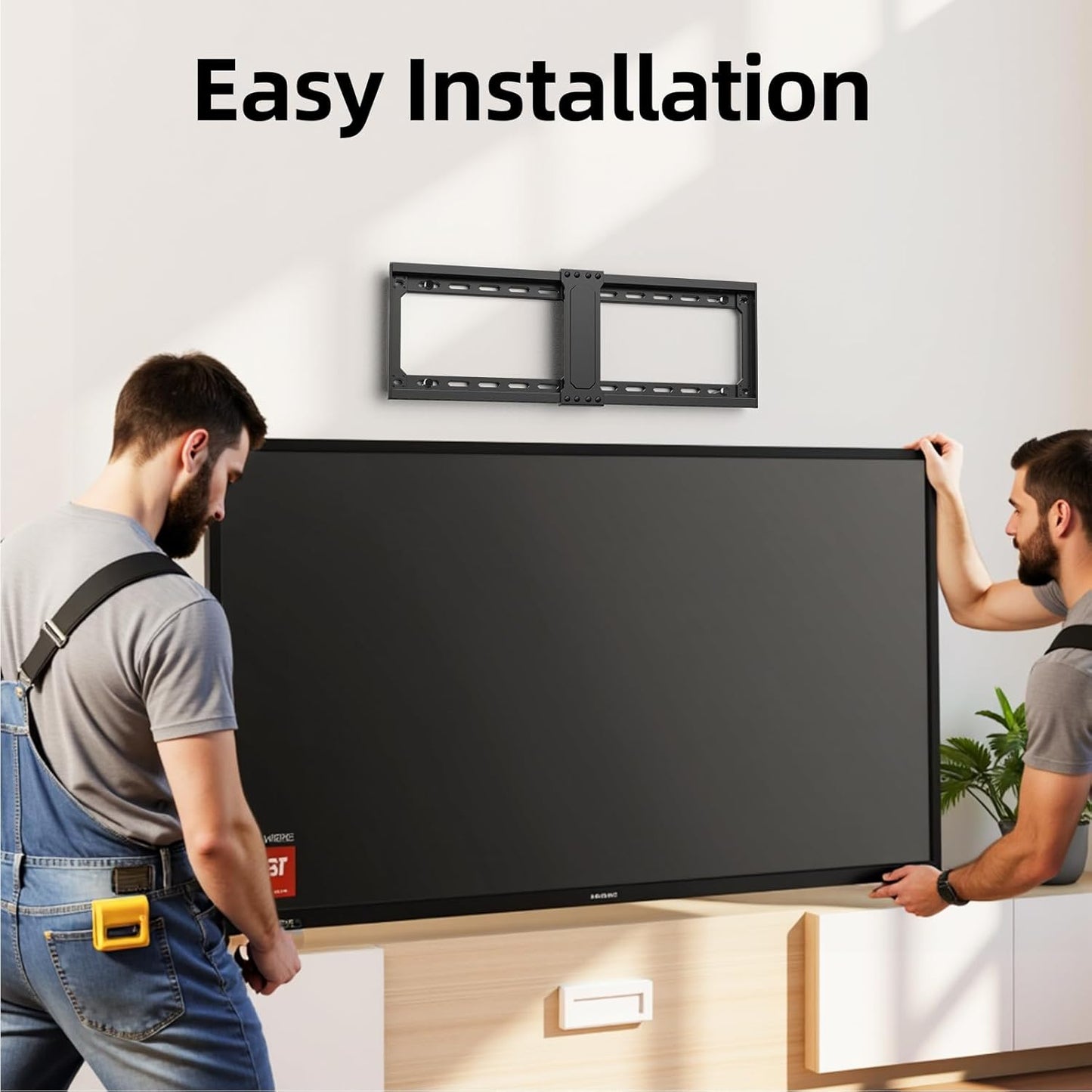 USX MOUNT TV Wall Mount - Low Profile Design for 42-95 Inch Flat Screen TVs | Holds Up to 132 lbs