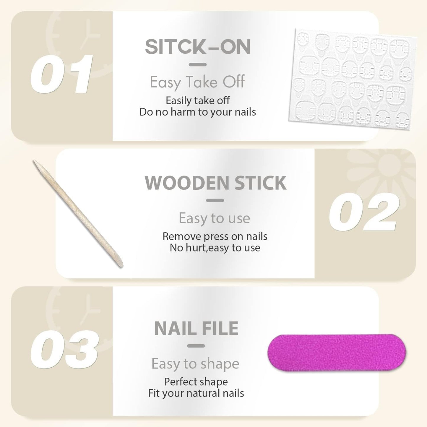 KQueenest All Black Press On Nails Medium Long Square Nails Press Ons Gloss, Solid Color Full Cover Medium Fake Nails For Women, Thick Gel Coffin Acrylic Nails, False Nails For Manicure 24 Pcs