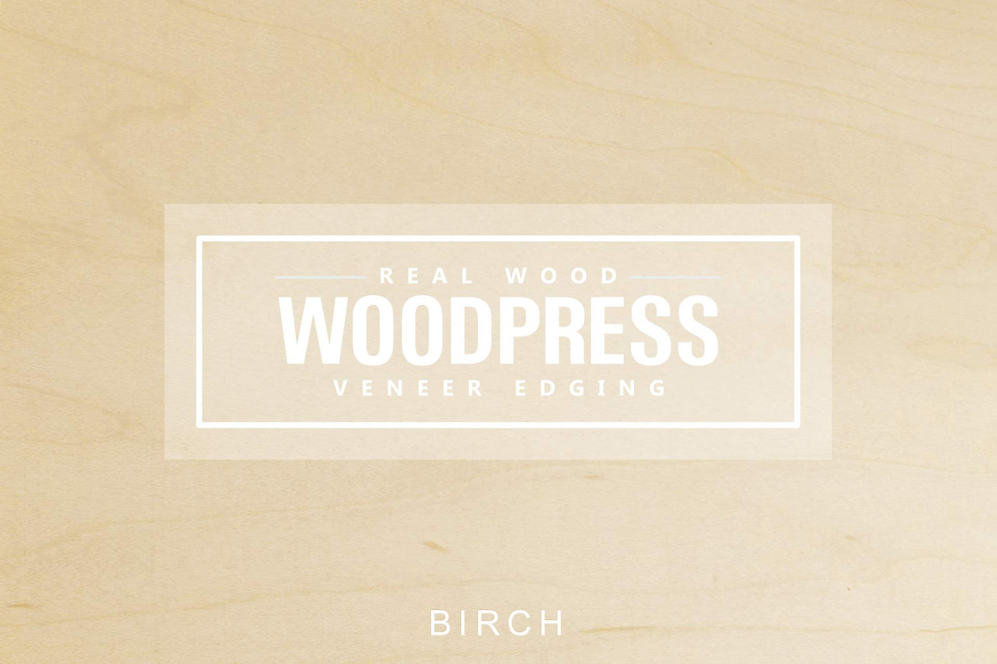 WoodPress® Real Birch Wood Veneer - Pack of 6 Sheets - US Letter Size (Approx 8 & 1/2" x 11") - Veneer for Marquetry, Crafts, Model Making, Panels, Cabinets and Furniture Repair, School Projects