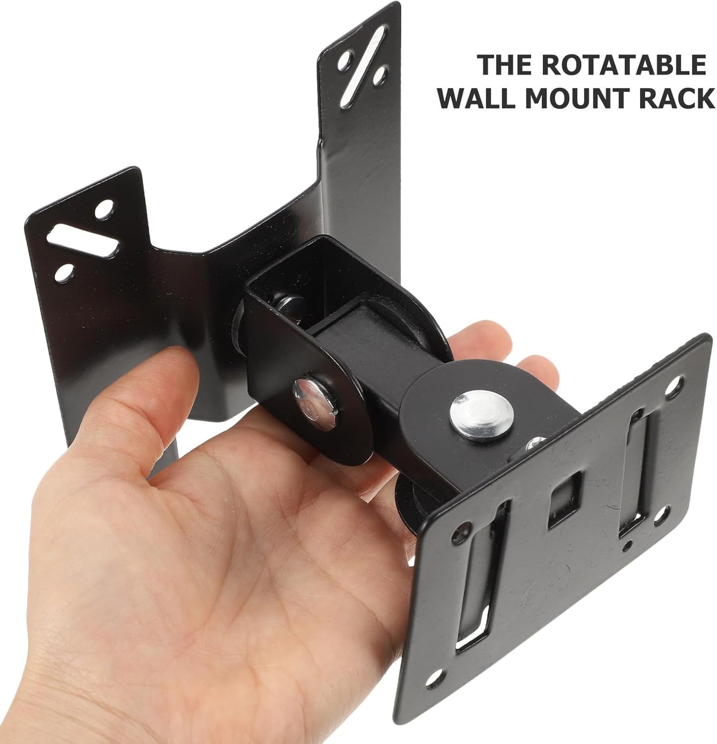 jojofuny 14-27 Inch 360 Adjustable Monitor Mount Bracket Metal Pivot Tv Wall Mount Rotation Swivel Stand for Home