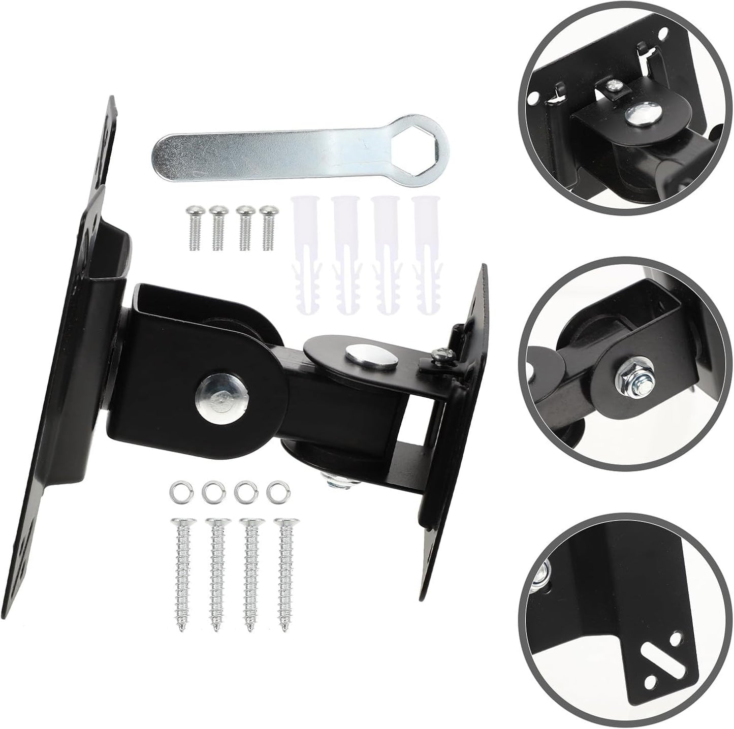 WATIIFUFU 14-27 Inch 360-degree Rotatable Tv Wall Mount Bracket Metal Shaft Swivel Small Flat Screen Tv Stand Mount