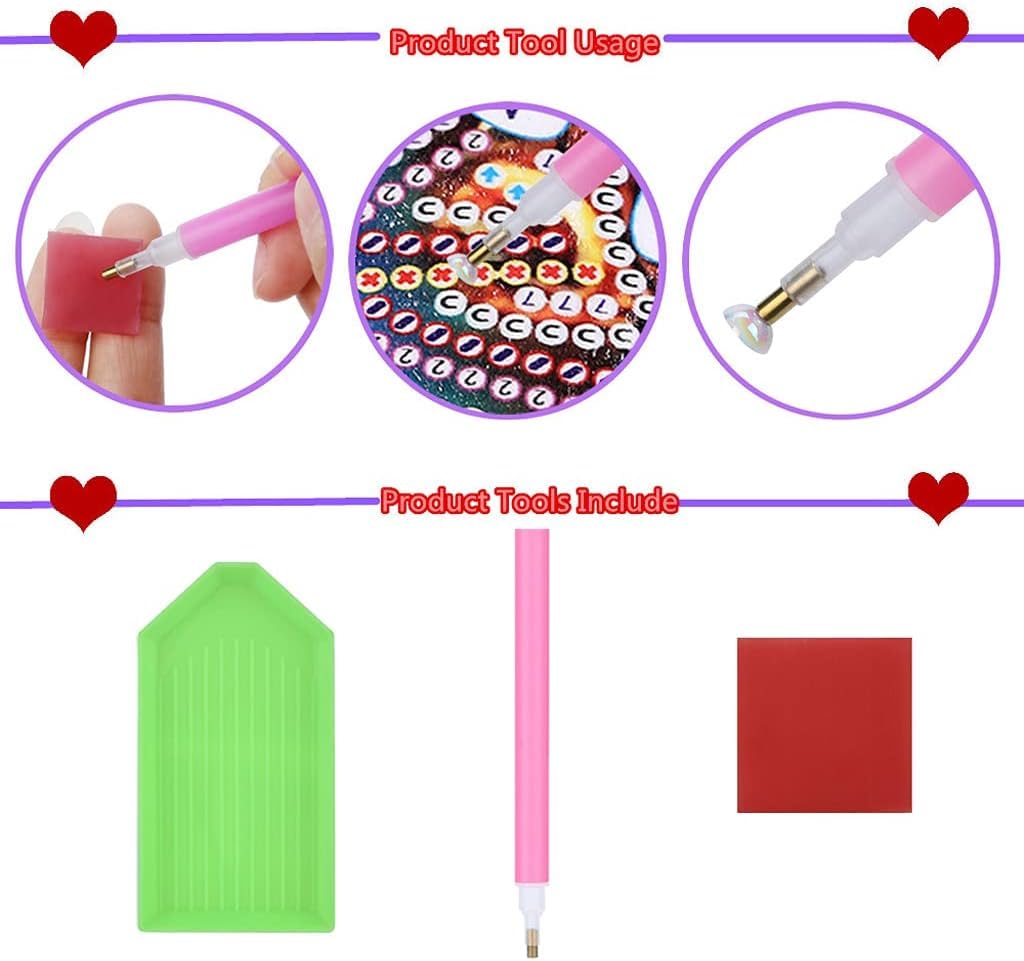 STGLCR DIY Hanging Diamond Art Pendant Painting Kit Colourful Butterfly, Special Crystal Gem Craft Painting Kit Ornament Double Sided Diamond Art Suncatcher Window Hanging Ornament 7.8inch