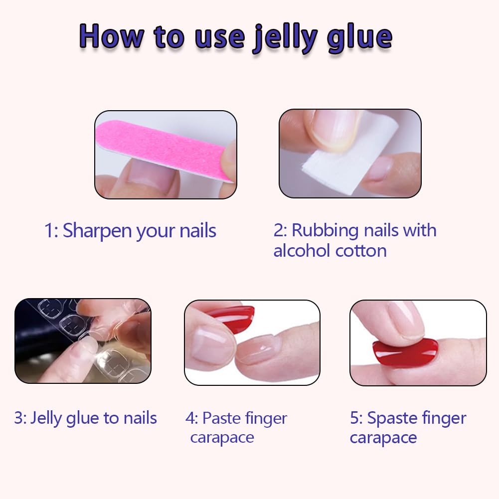 Extra Short Press On Nails Glue On Square Short Glossy Blue Fake False Nails with Small Floral Press ons Designs Artificial Stick on Nail for Women 24Pcs