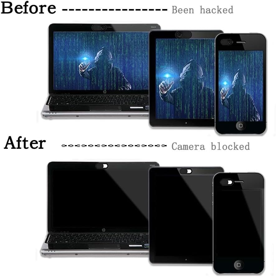 Fonus 16e, Privacy Camera Cover Security Blocker Compatible with iPhone Webcam Closure Black