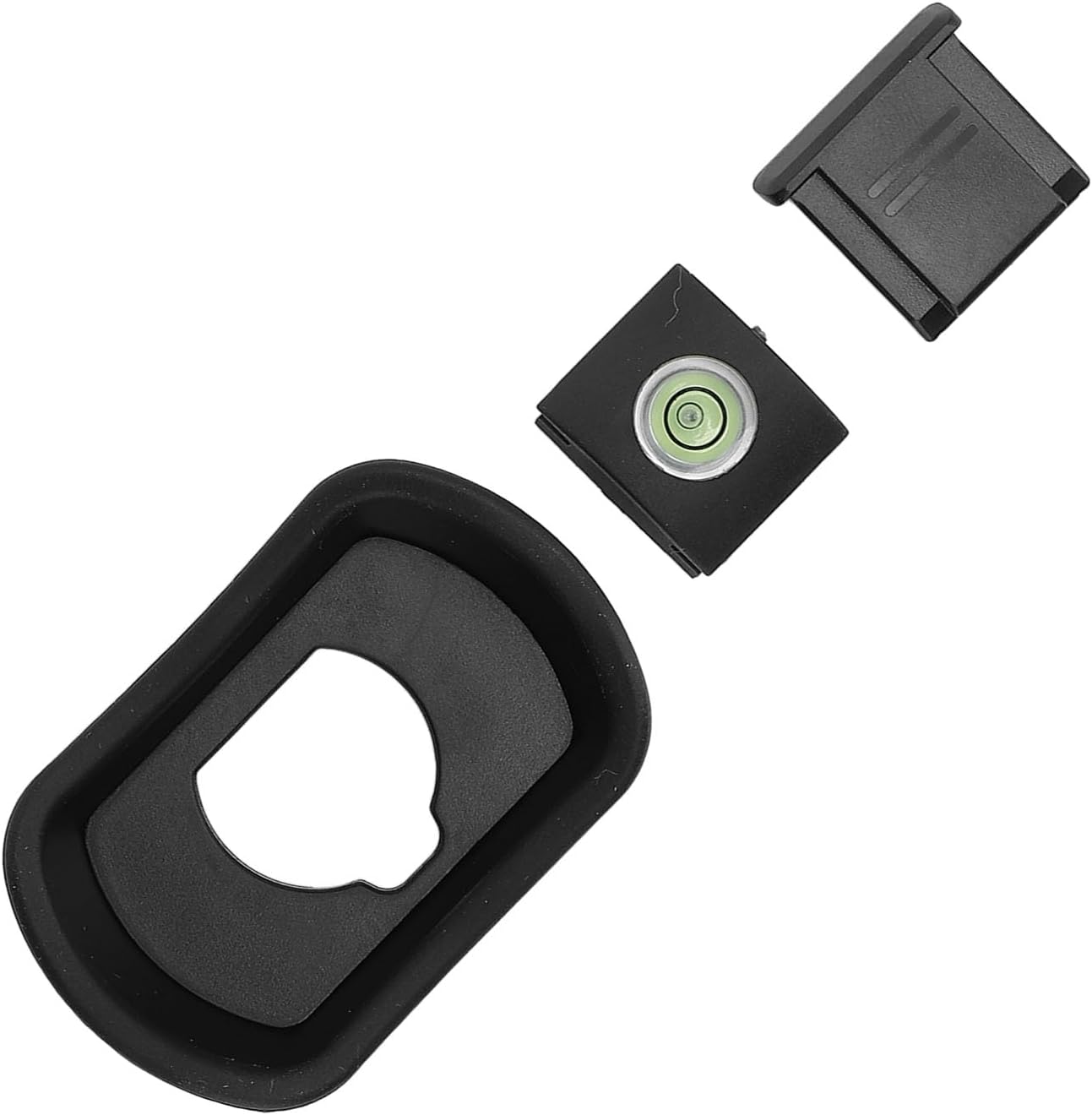 WIHFHGZ Set 3 GFX100II XH2S T5 Camera Viewfinder Eye Cup Pcs, Silicone and ABS Eyecup with Hot Shoe Cover and Bubble