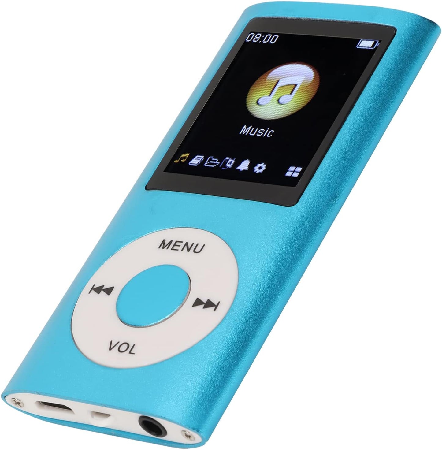 Zopsc MP3 1.8 Inch 64GB, 200mAh Portable Player, HiFi Lossless Sound Music Player with LCD Screen, Memory Card Slot