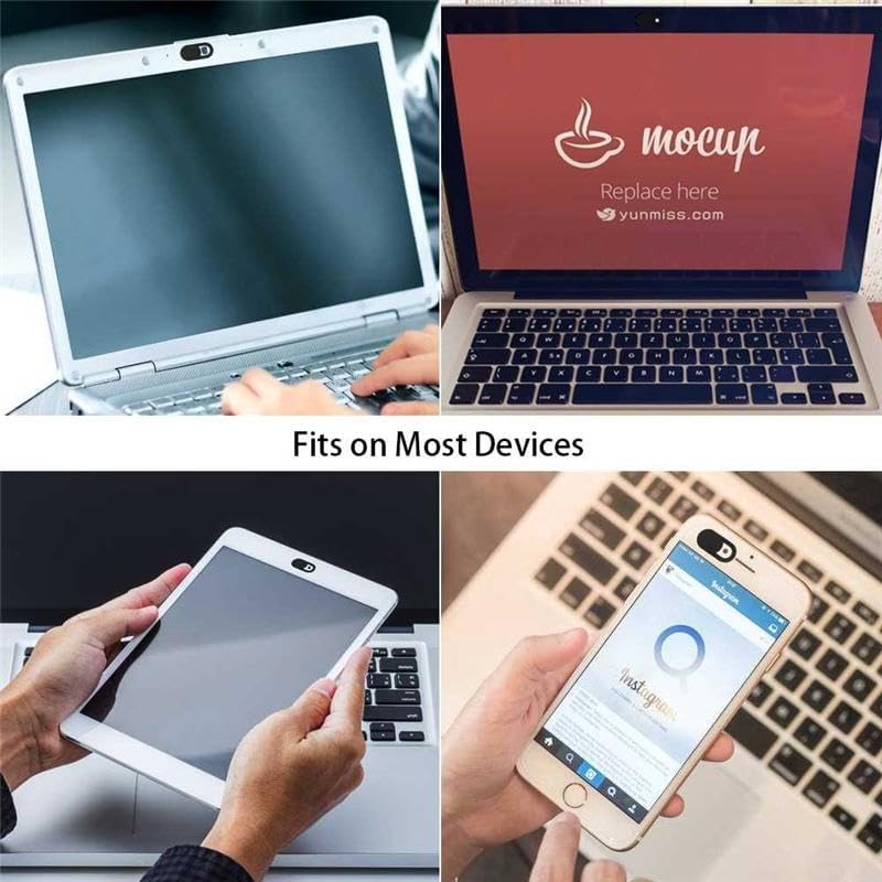 Fonus 16e, Privacy Camera Cover Security Blocker Compatible with iPhone Webcam Closure Black