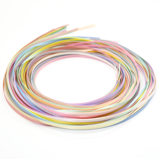 Youmeizer 1/16 Inch (2mm) Ribbon 45 Yards 15Colors Double Faced Polyester Satin Ribbon DIY Ornament Material Festival Satin Ribbons Gift Wrapping Decoration (2mm 1/16inch)