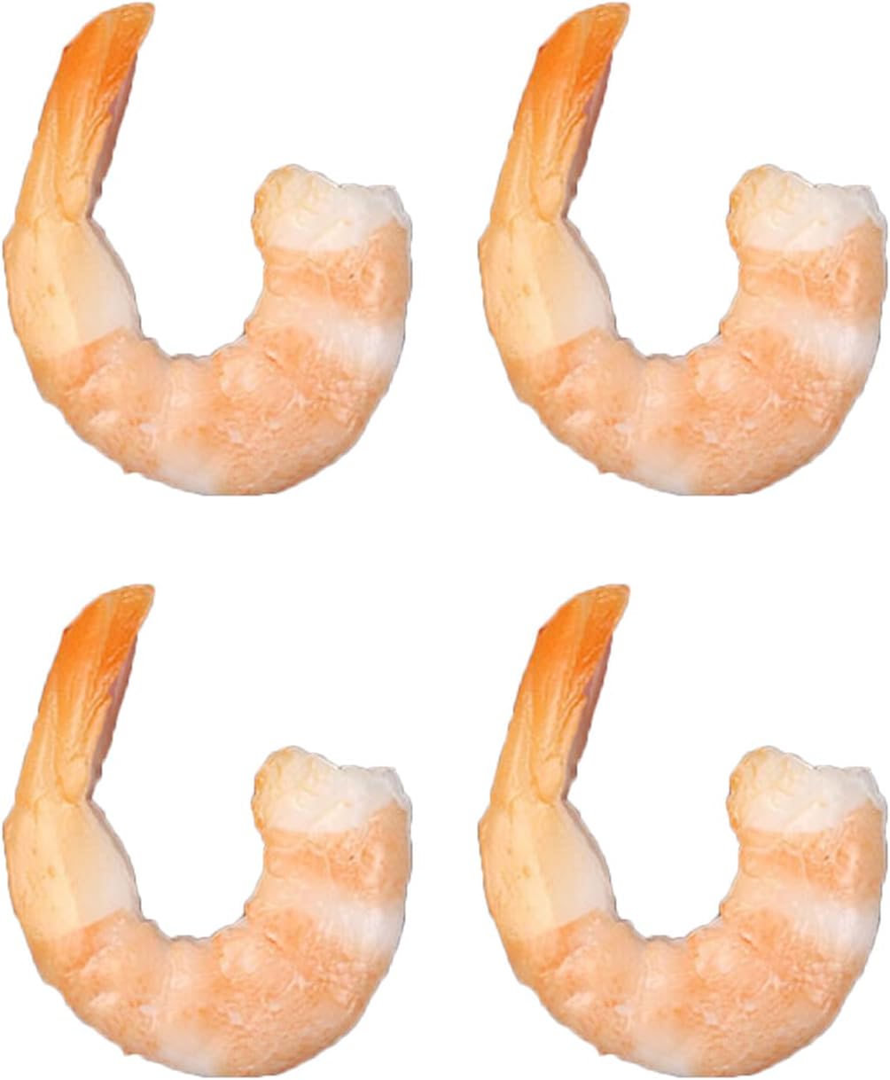 KRTYDBFZ Simulation Shrimp Fake Food Model PVC Kitchen Photography Tool Restaurant Window Display Wedding Party Home