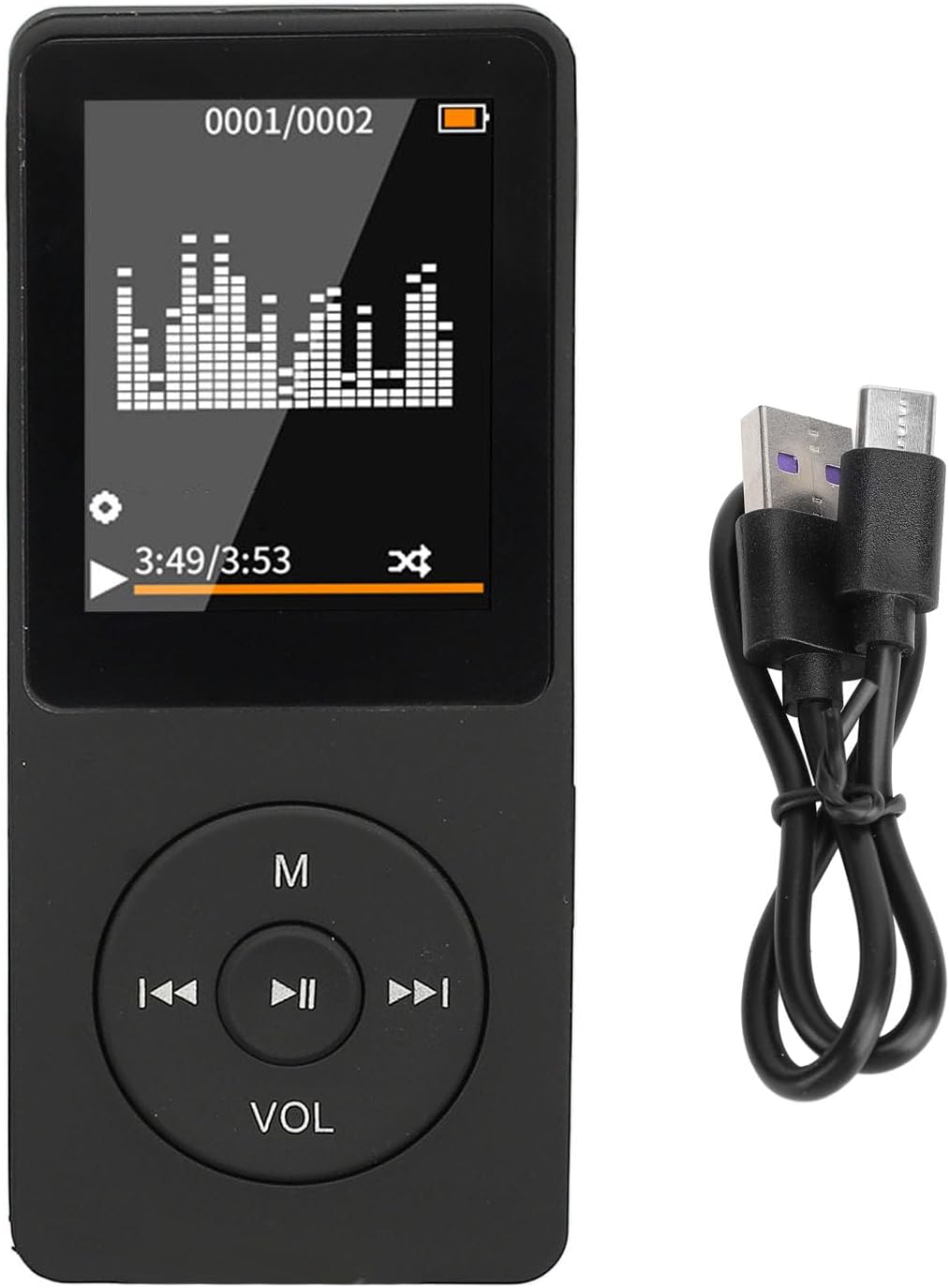 ASHATA MP3 MP4 MP3 1.8in 128x160 Player Player, Music Player with Screen, BT Small Portable Lossless Sound Music