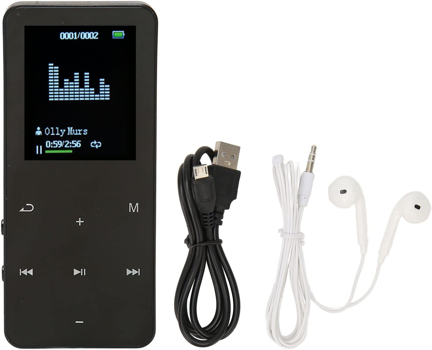 Vikye MP3 8G 4.2 1.8 Inch 128GB Player with Memory, Bluetooth Portable Music Player Noise Reduction with Screen