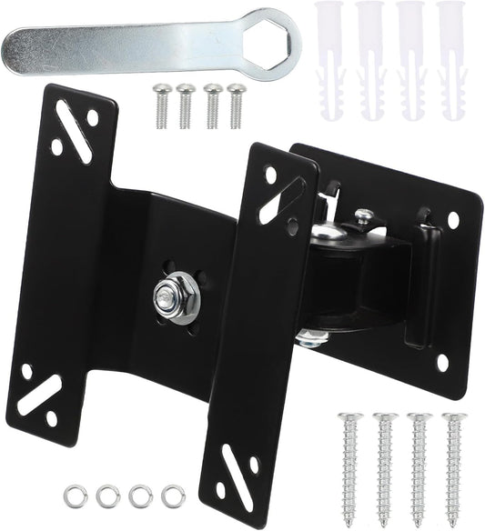WATIIFUFU 14-27 Inch 360-degree Rotatable Tv Wall Mount Bracket Metal Shaft Swivel Small Flat Screen Tv Stand Mount