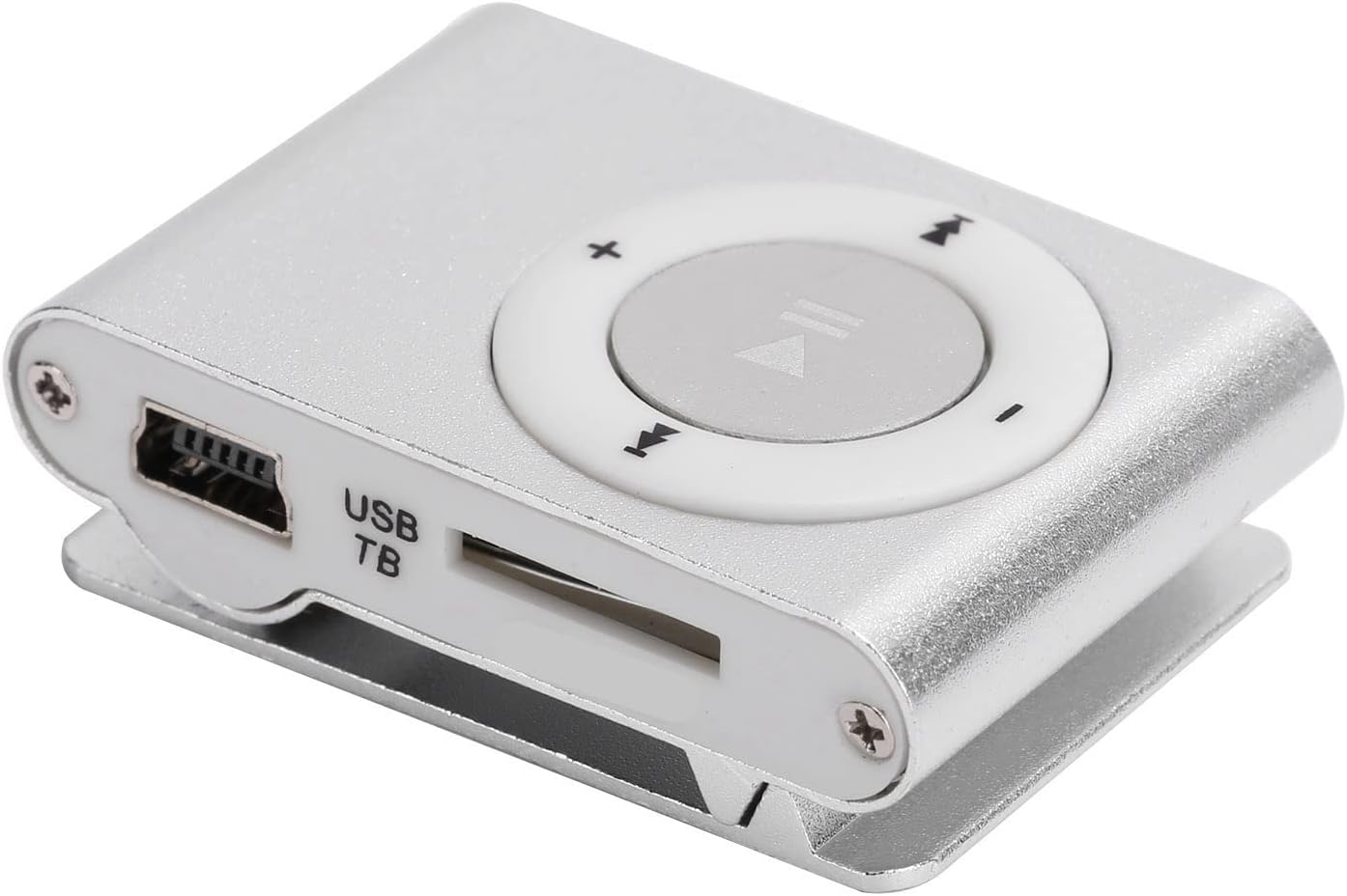 SUNGOOYUE MP3 Set, 2pcs MP3 Music Player Portable Aluminum Alloy Digital Music Media Player Mini Back Clip Player