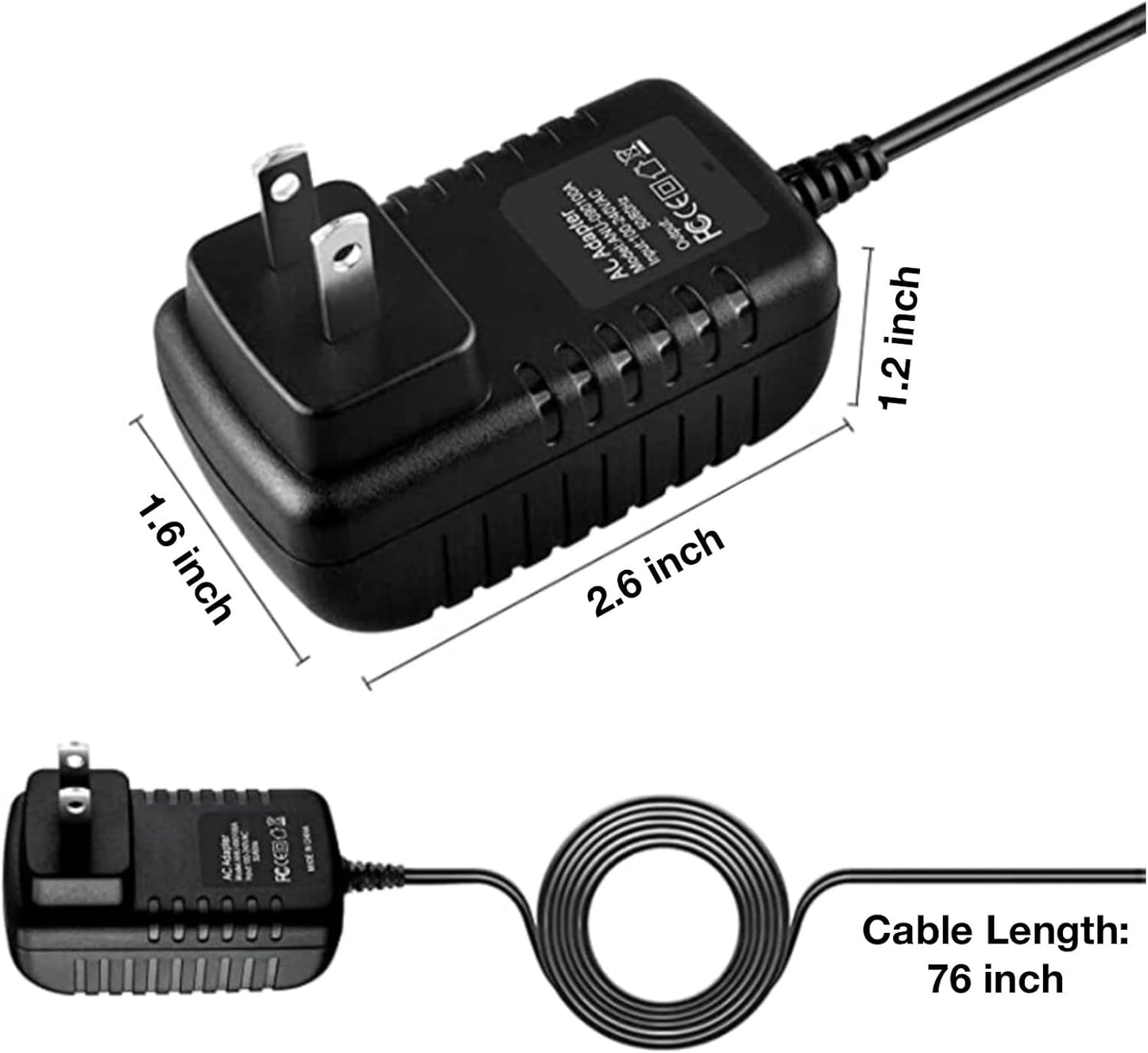 LKPower MX2 AC Adapter for G-Box Midnight MX DroidBox DroidTV Smart TV Box Media Player