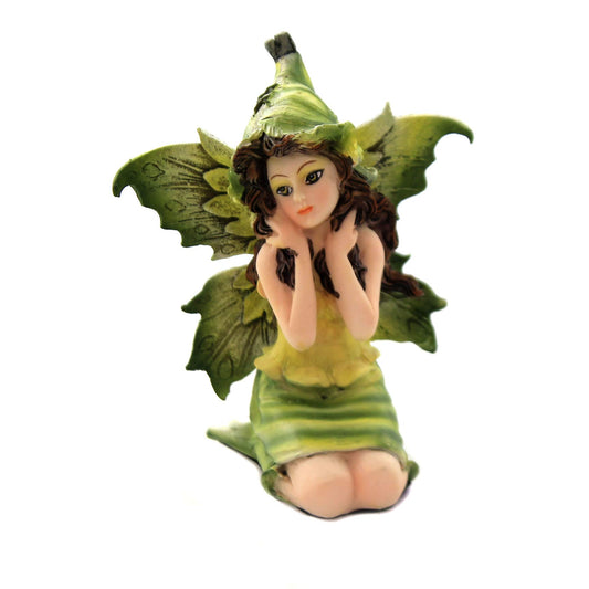 Home & Garden Small Sitting Fairy, 3.25", Polyresin, Garden Plants, Miniature Garden Accessories, 11382