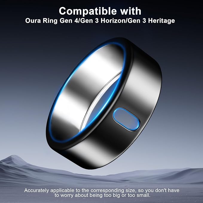 5 Pack Cover Compatible with Oura Ring Gen 4/Oura Ring Gen 3 Horizon/Heritage, Surport Charging with Cover on, Anti-Scratch TPU Protector for Oura Rings Accessories Women Men (Size 10)