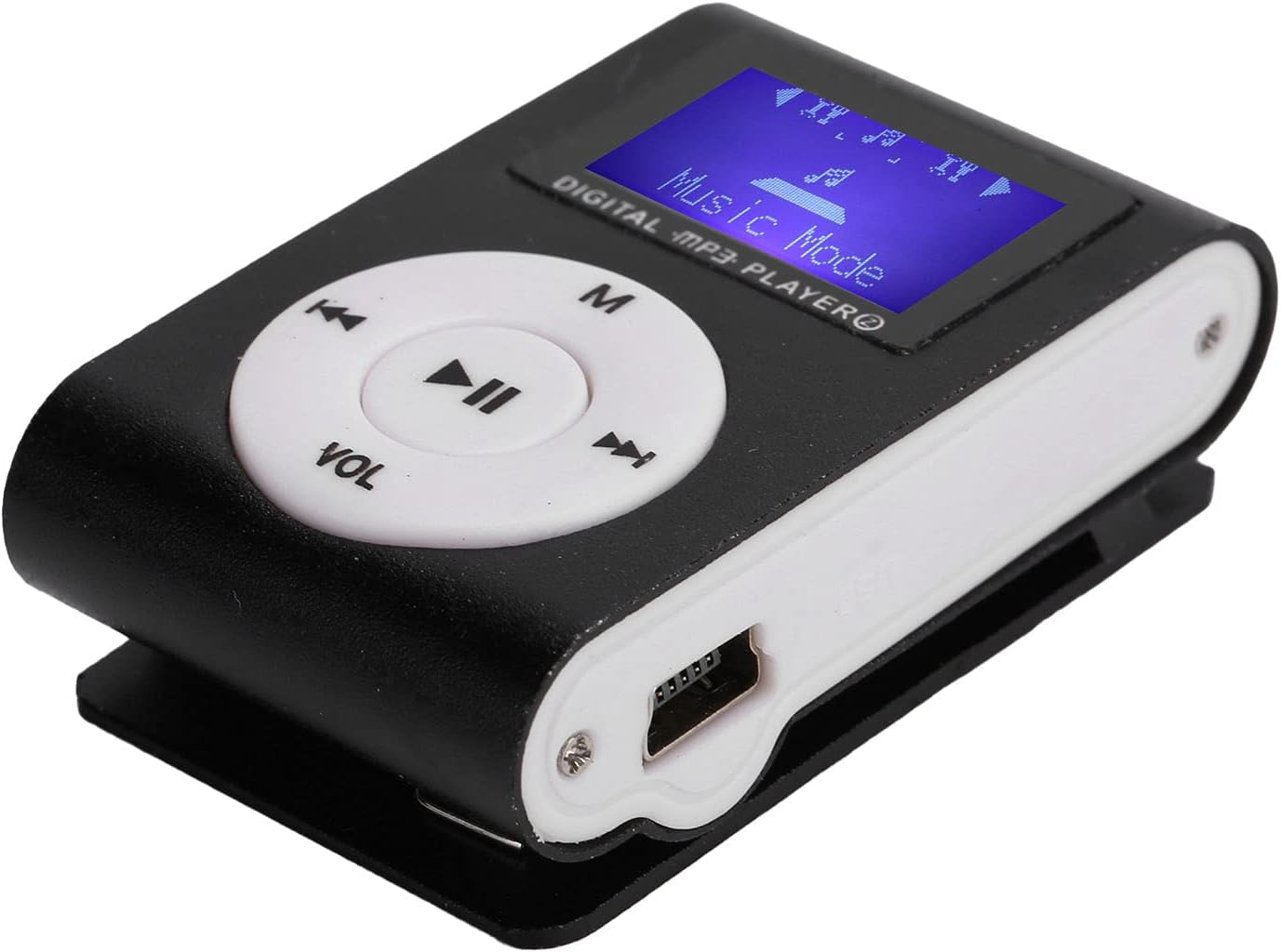 Yosoo Health Gear MP3 MP3 32GB Music Player Screen Clip Sports Player with Expansion Slot Aluminum Alloy Material