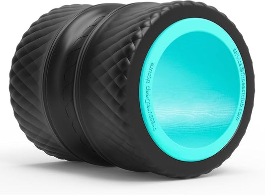 FitBeast Back Roller - Deep Tissue Massage Wheel, Yoga Wheel & Back Stretcher for Pain Relief (6'')