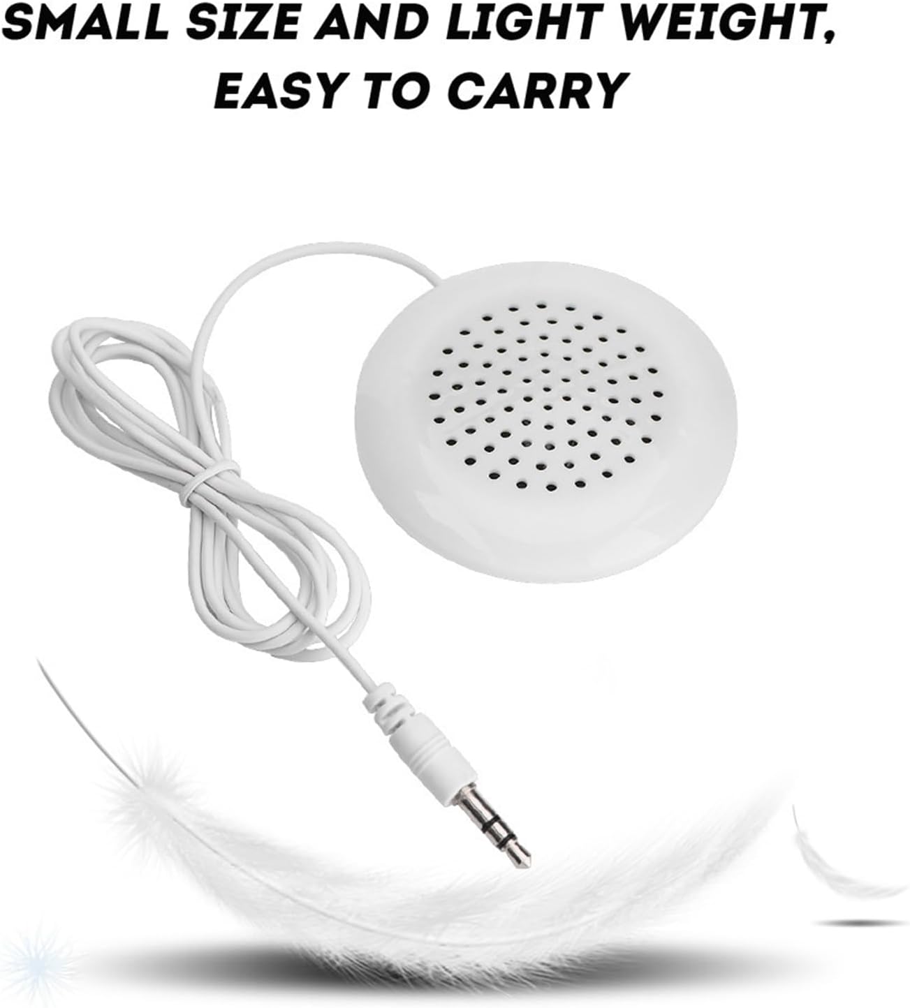 Cuifati 2PCS 3.5mm 3.5mm MP3 Mini Stereo Speaker,New DIY Pillow Speaker Mini Stereo Speaker,True HD and Unique Soft