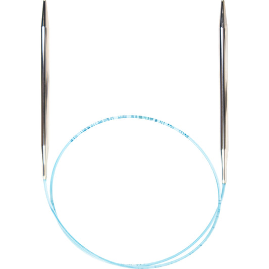 skacel by addi Turbo Circular Knitting Needles, Fixed 47 Inch (120 cm) Plated Brass Tips with Flexible Nylon Cord, 7 mm (US Size 10.75)