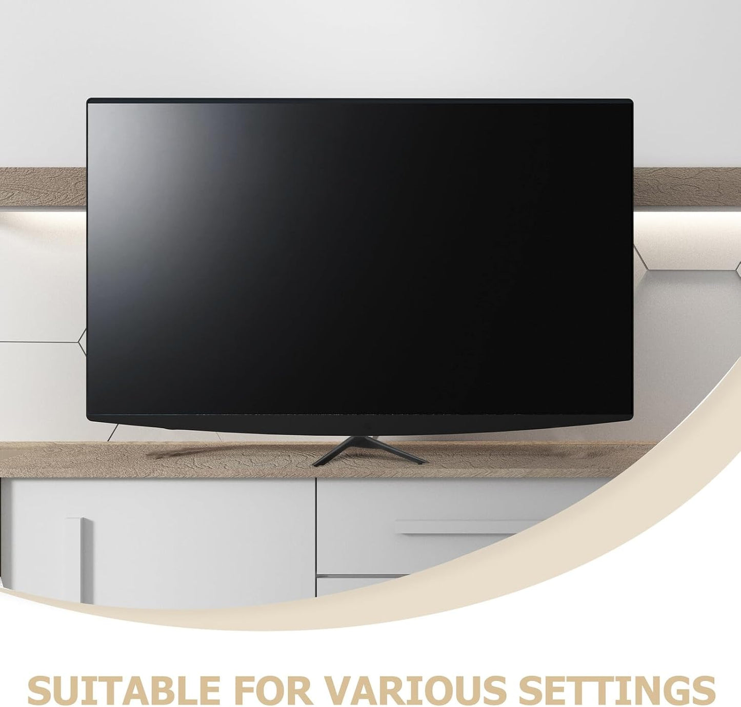 VILLCASE 32-43 Inch Tv Stand Base Bracket with Screws for LED LCD Tvs Universal Tabletop Support Frame for Home