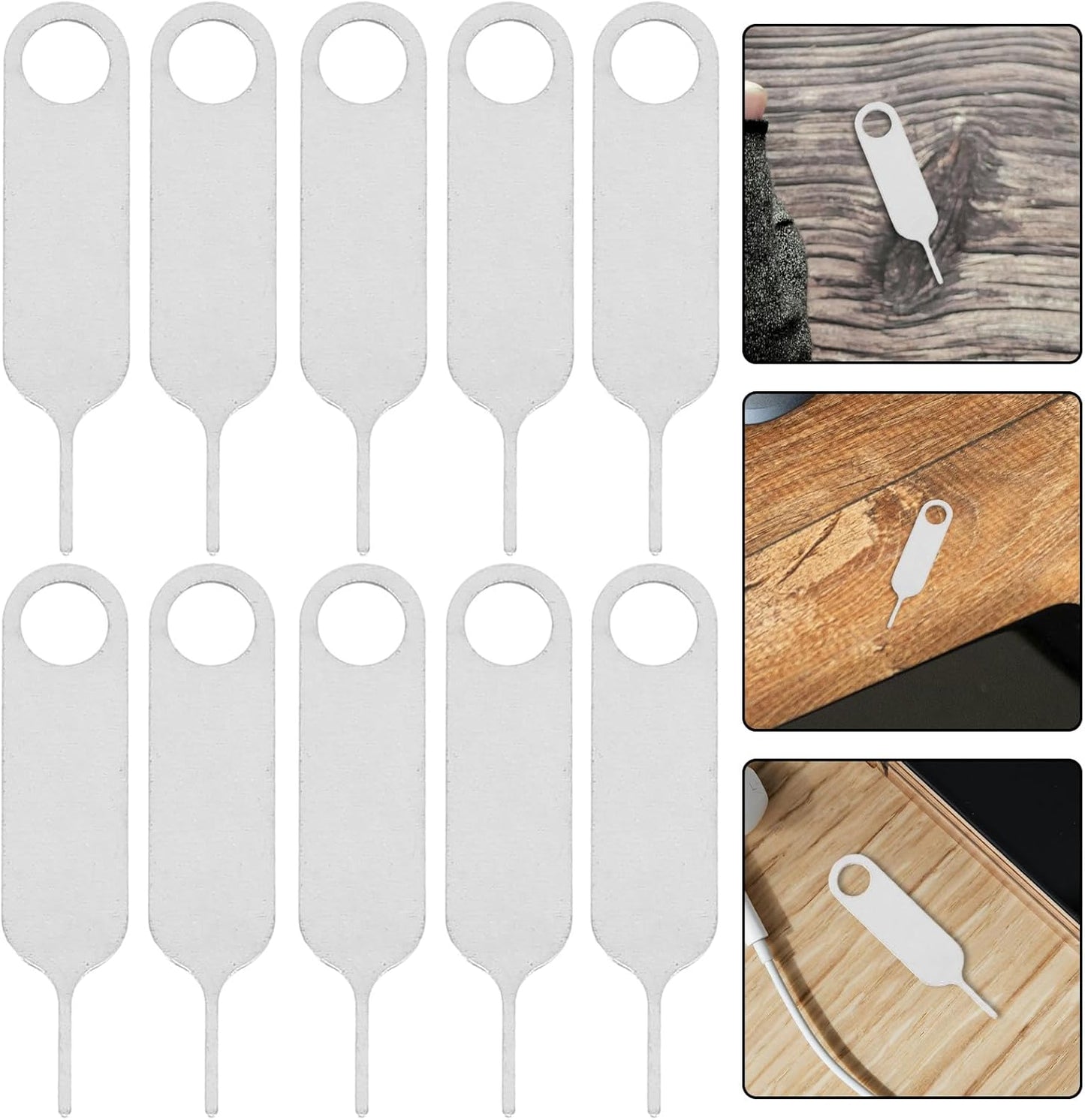 500pcs Levemolo Sim Card Ejector Tool and Pin Ejector for Mobile Phones Stainless Steel Universal Sim Removal Tool