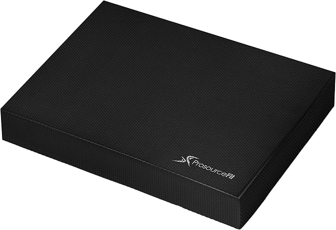 ProsourceFit Exercise Balance Pad ??Non-Slip Cushioned Foam Mat & Knee Pad for Fitness and Stability Training, Yoga, Physical Therapy